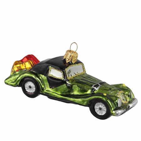 Décoration de Noël voiture Voiture de Noël vintage vert  L17cm-380531-GRÜN